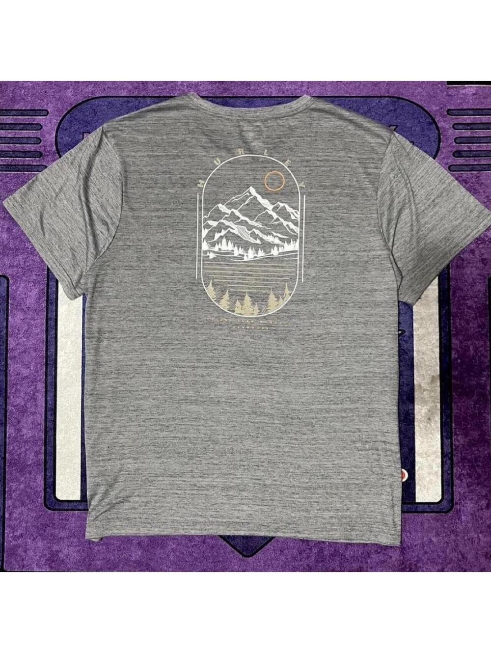 Lightweight streetwear Hurley grey XL skater tshirt